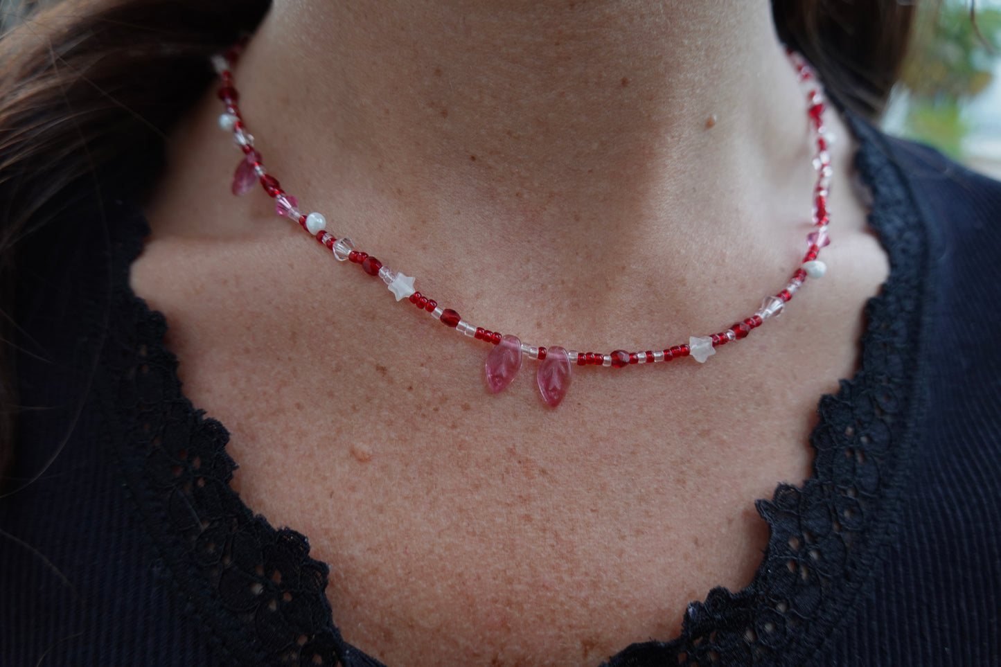 Raspberry necklace