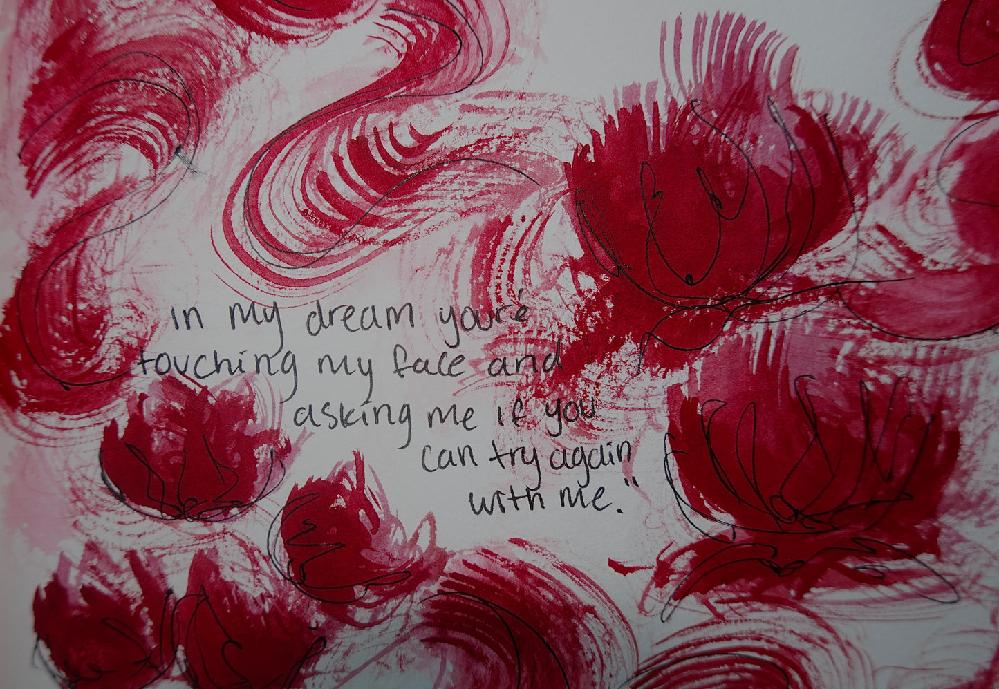 Red dreams print ঌ