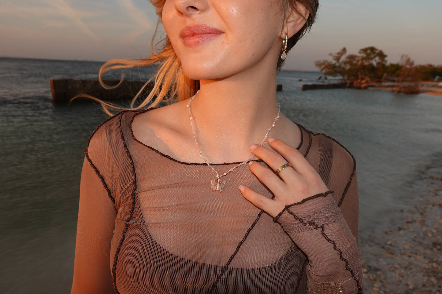 Flutterberry necklace